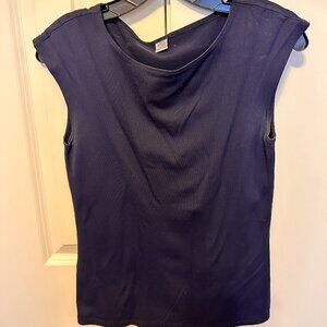 Navy Sleeveless Top